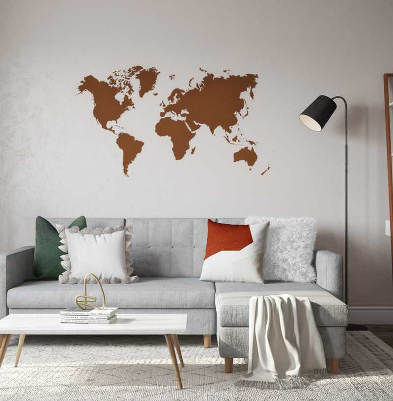 Midcentury Modern Living Room Design by Havenly Interior Designer Jennifer