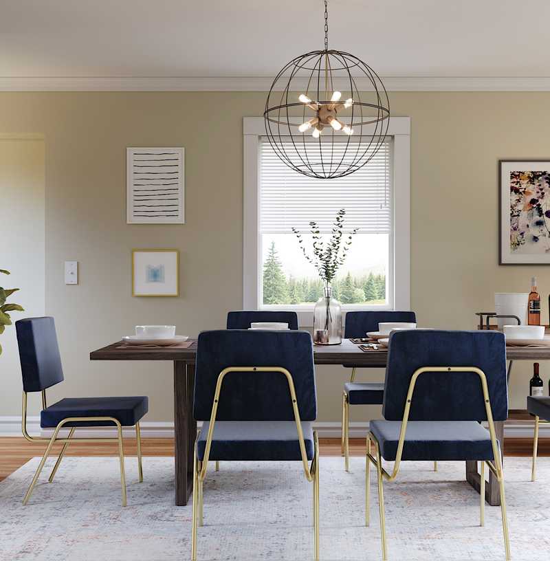 Contemporary Dining Room Design by Havenly Interior Designer Alexis