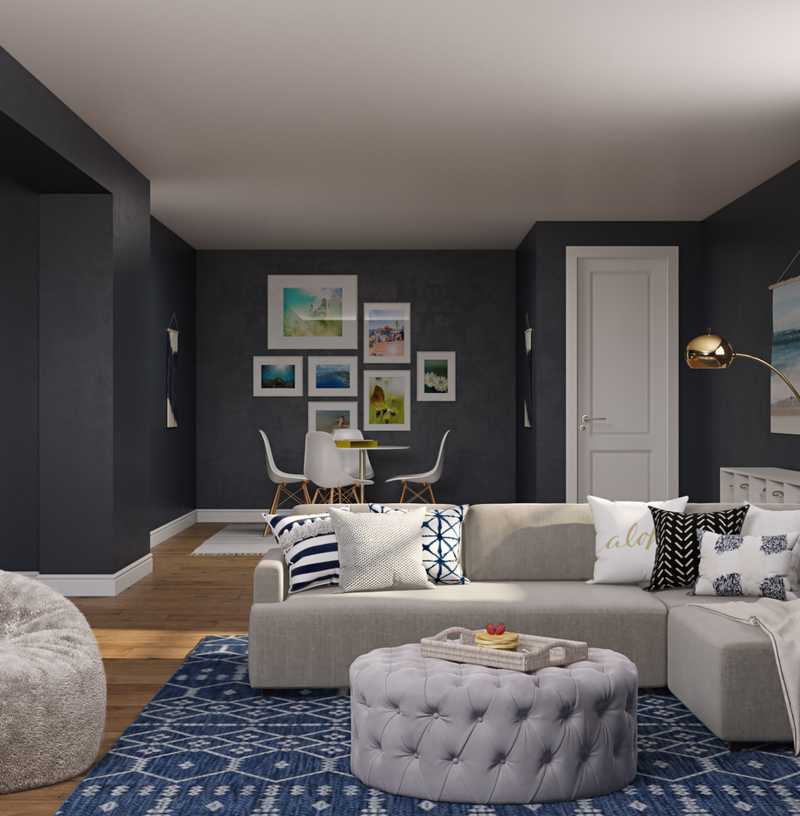 Contemporary, Classic Living Room Design by Havenly Interior Designer Shameika