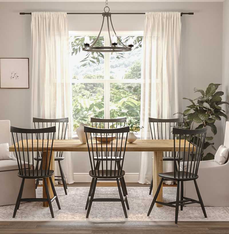 Classic, Farmhouse Dining Room Design by Havenly Interior Designer Namita