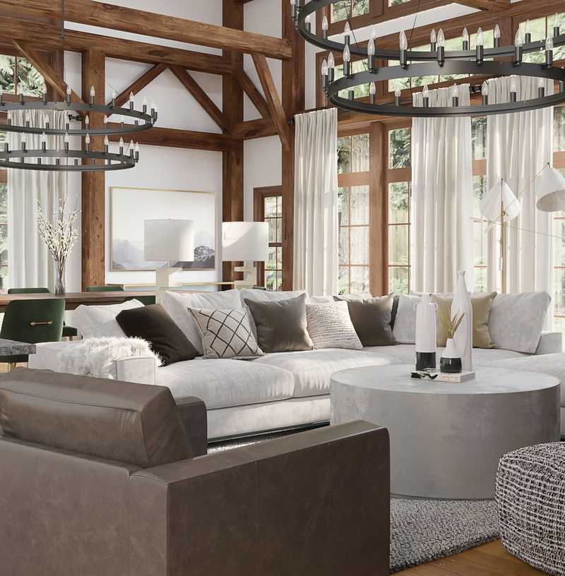 Modern, Rustic, Scandinavian Living Room Design by Havenly Interior Designer Vivian