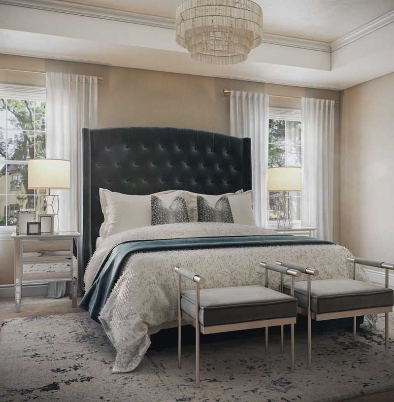 Glam Bedroom Design by Havenly Interior Designer Talia