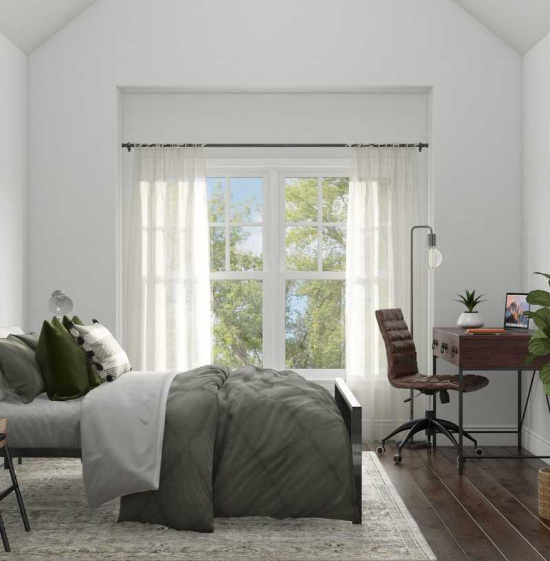 Modern, Industrial Bedroom Design by Havenly Interior Designer Carla