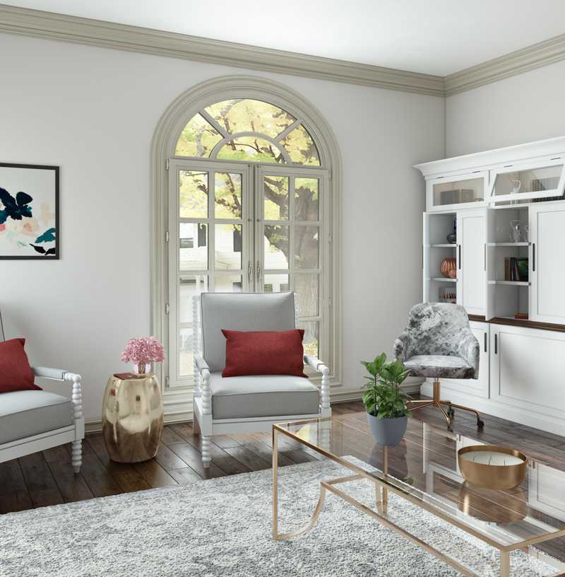 Modern, Traditional Living Room Design by Havenly Interior Designer Aubrey