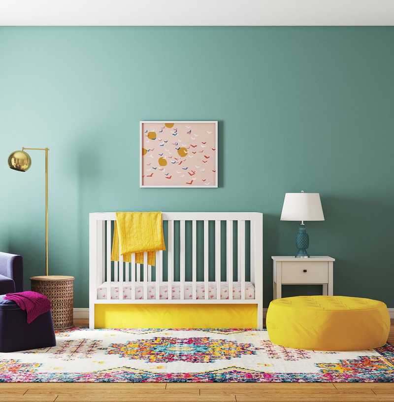 Contemporary, Eclectic, Glam, Preppy Bedroom Design by Havenly Interior Designer Lisa