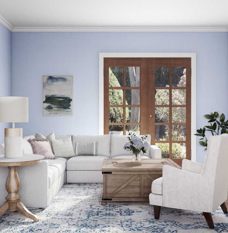 Classic, Coastal Living Room Design by Havenly Interior Designer Mariela