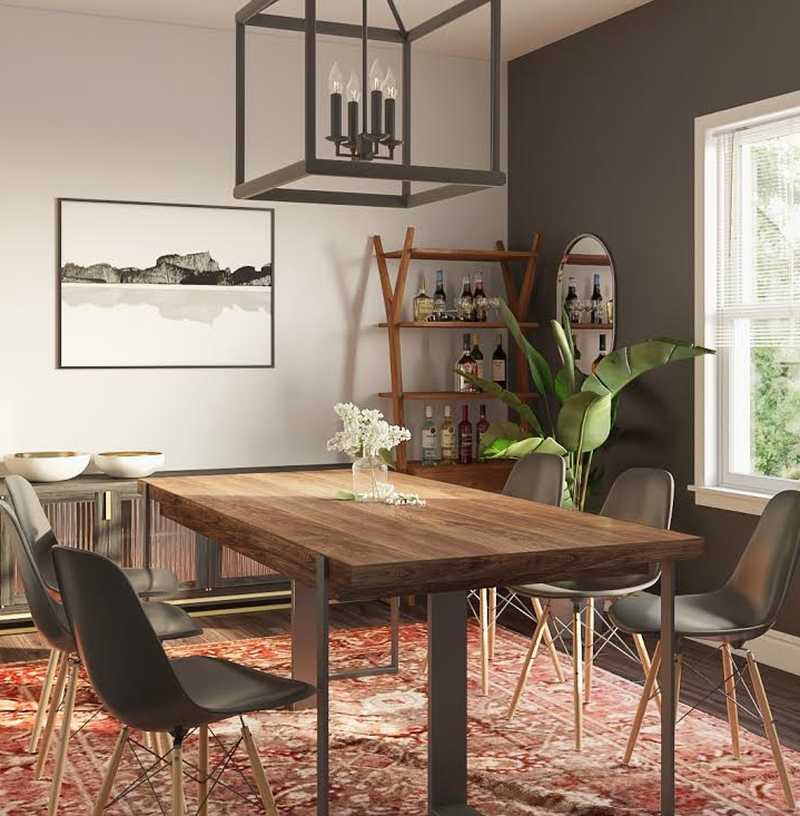 Midcentury Modern, Scandinavian Dining Room Design by Havenly Interior Designer Maria