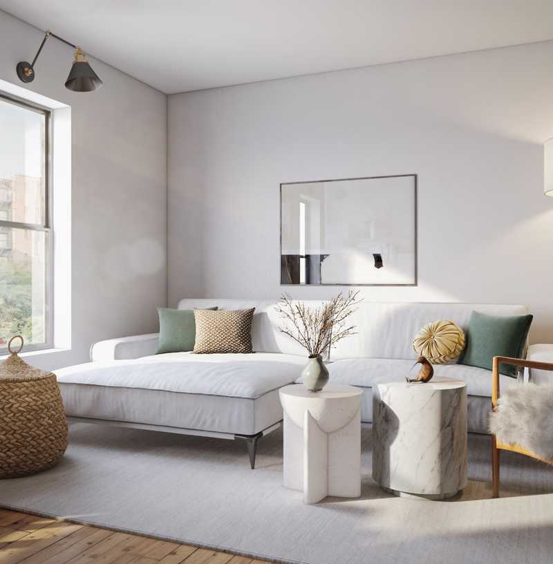 Modern, Minimal Living Room Design by Havenly Interior Designer Noor