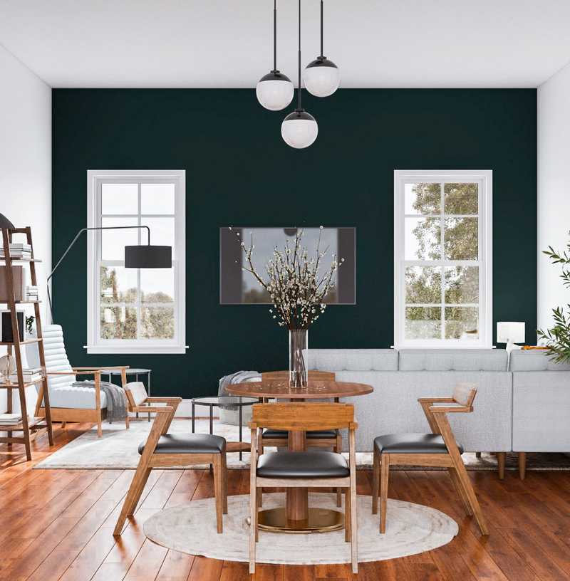 Midcentury Modern Living Room Design by Havenly Interior Designer Astrid