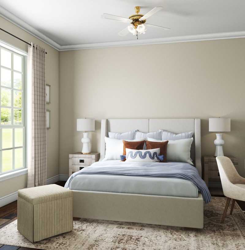 Contemporary, Bohemian, Coastal, Traditional, Farmhouse, Transitional Bedroom Design by Havenly Interior Designer Lisa