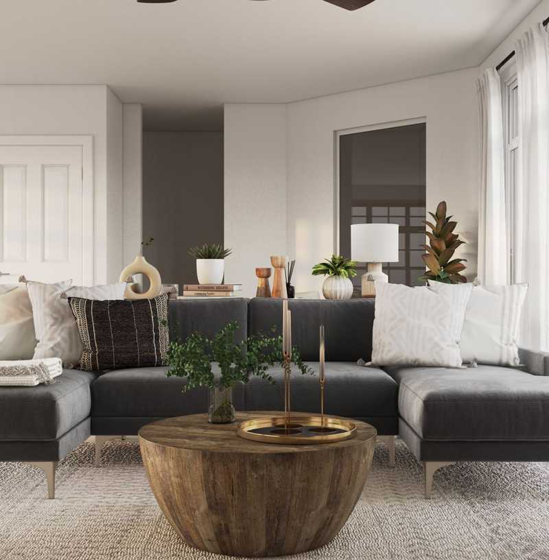 Modern, Classic, Coastal Living Room Design by Havenly Interior Designer Athina