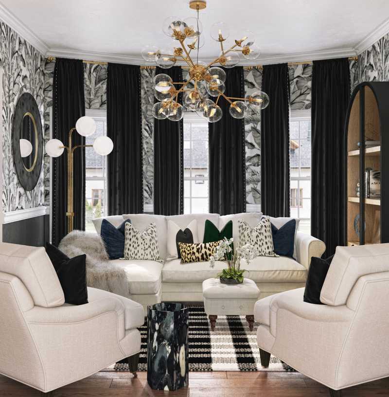 Contemporary, Modern, Glam Dining Room Design by Havenly Interior Designer Melisa