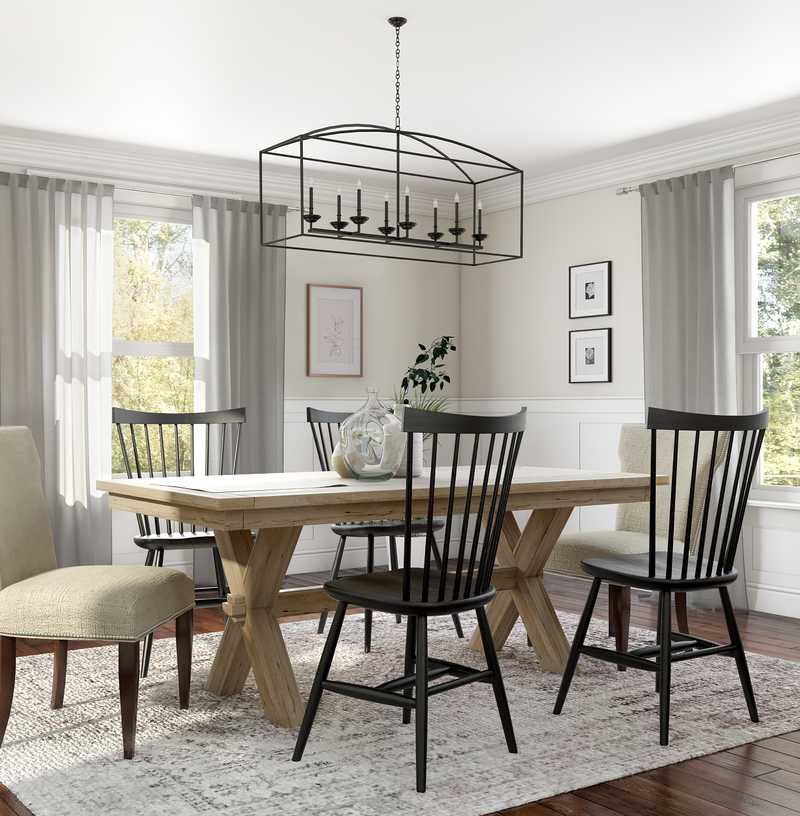 Modern, Farmhouse, Rustic Dining Room Design by Havenly Interior Designer Amelia