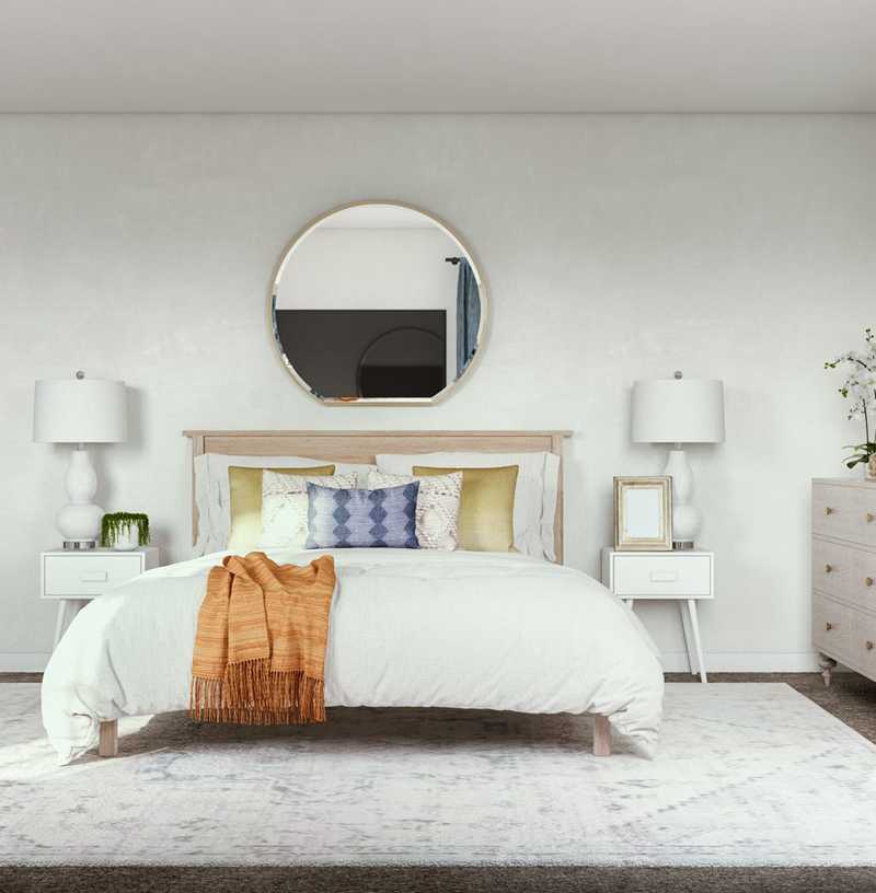 Classic, Coastal, Farmhouse Bedroom Design by Havenly Interior Designer Alejandra