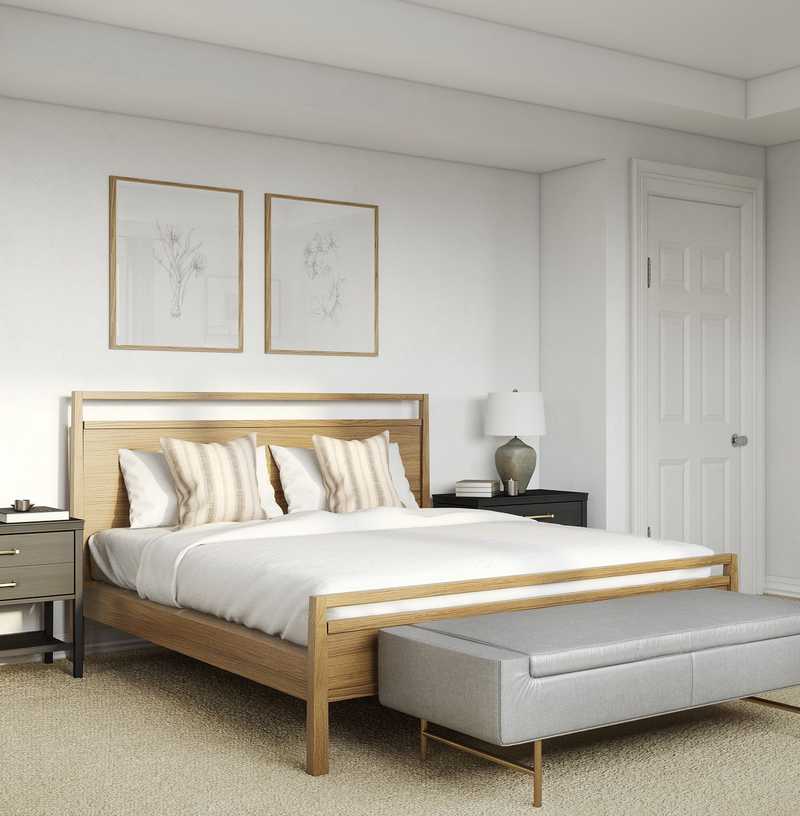 Eclectic, Bohemian, Coastal Bedroom Design by Havenly Interior Designer Anny