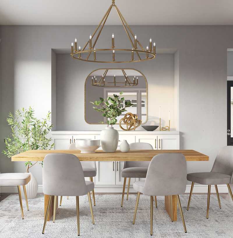 Transitional Dining Room Design by Havenly Interior Designer Ana