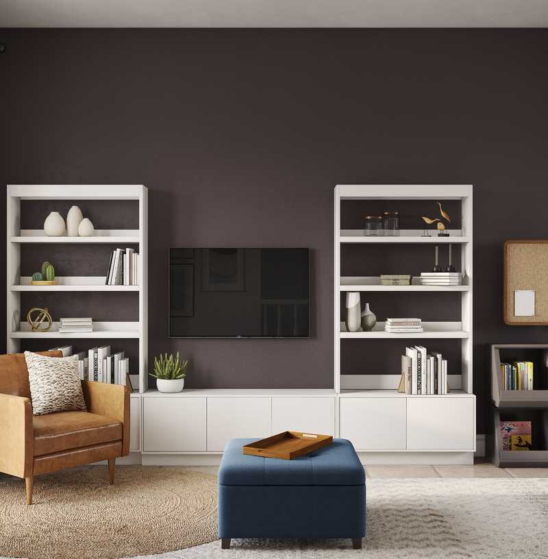 Contemporary, Midcentury Modern Living Room Design by Havenly Interior Designer Anny