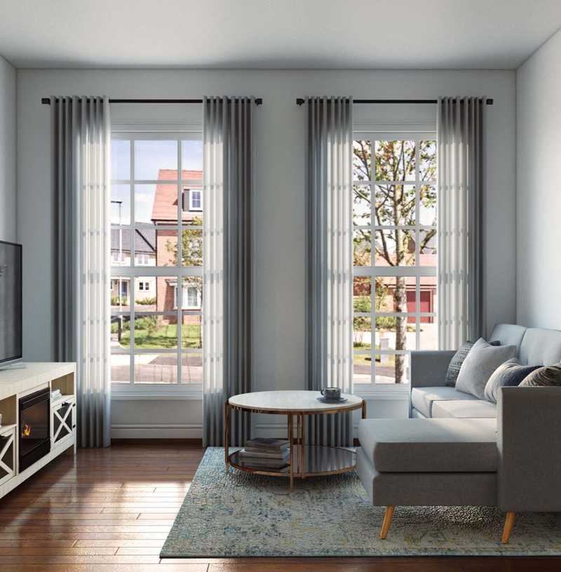 Classic, Coastal, Glam, Transitional Living Room Design by Havenly Interior Designer Alycia