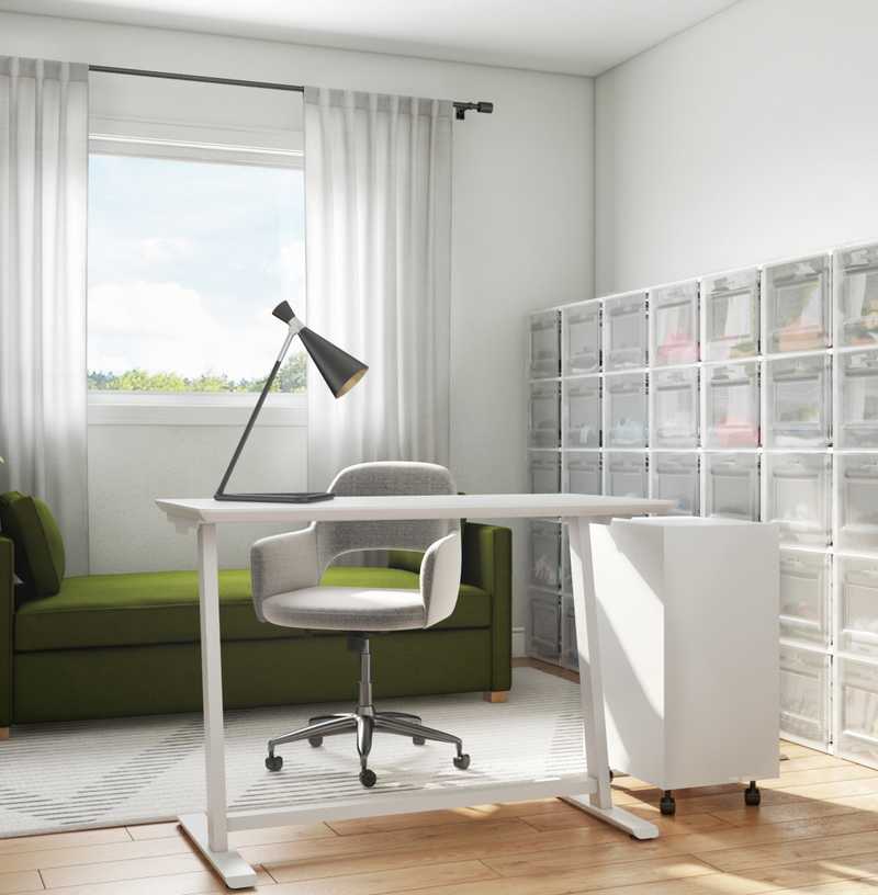 Contemporary, Modern, Eclectic, Minimal, Scandinavian Office Design by Havenly Interior Designer Shalene
