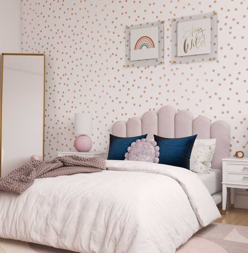 Contemporary, Glam Bedroom Design by Havenly Interior Designer Courtney