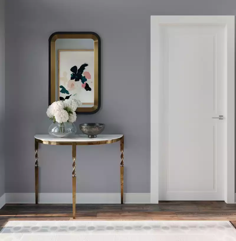 Contemporary, Glam Entryway Design by Havenly Interior Designer Sarah