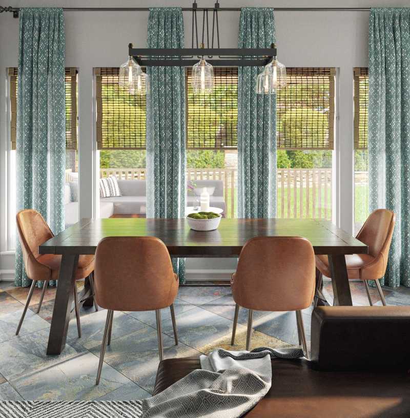 Modern, Industrial, Rustic, Midcentury Modern Living Room Design by Havenly Interior Designer David