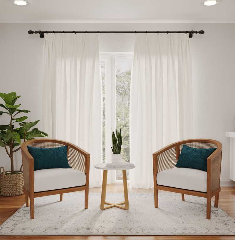 Bohemian, Scandinavian Living Room Design by Havenly Interior Designer Austin