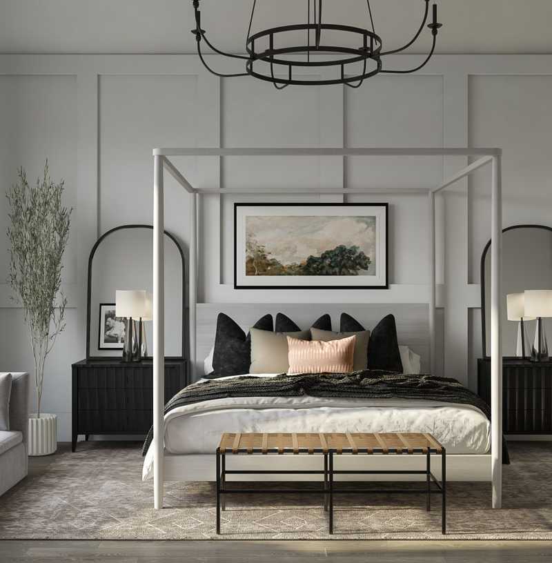 Modern, Coastal, Farmhouse, Rustic Bedroom Design by Havenly Interior Designer Nicole