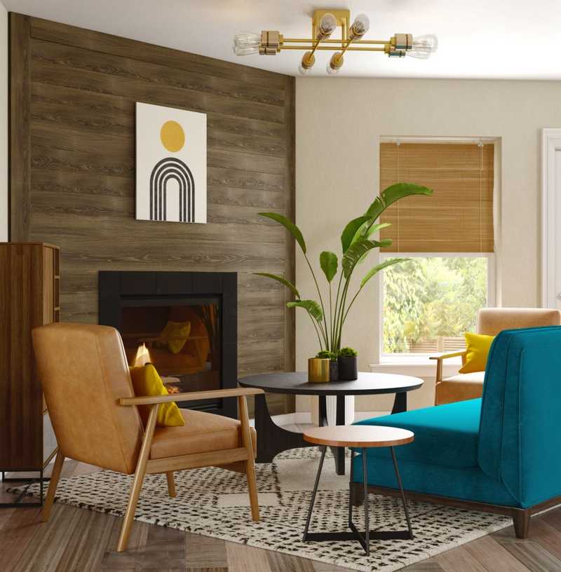 Bohemian, Midcentury Modern Not Sure Yet Design by Havenly Interior Designer Emmanuel
