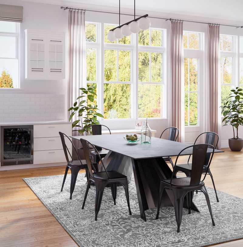 Modern, Industrial, Midcentury Modern, Scandinavian Dining Room Design by Havenly Interior Designer Carla