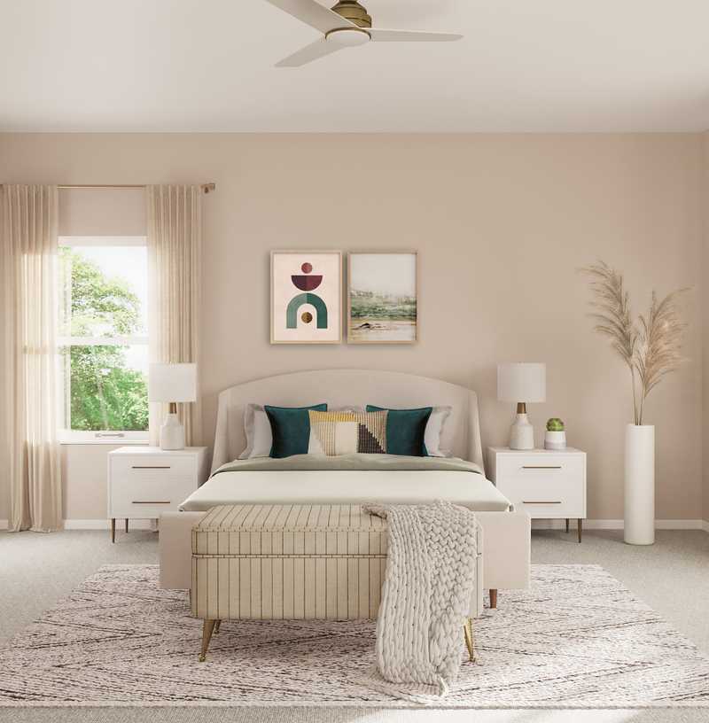 Modern, Eclectic, Bohemian Bedroom Design by Havenly Interior Designer Emily