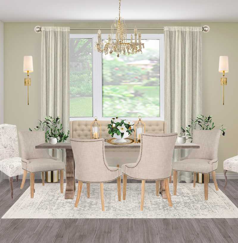 Contemporary, Rustic, Transitional Dining Room Design by Havenly Interior Designer Katherine