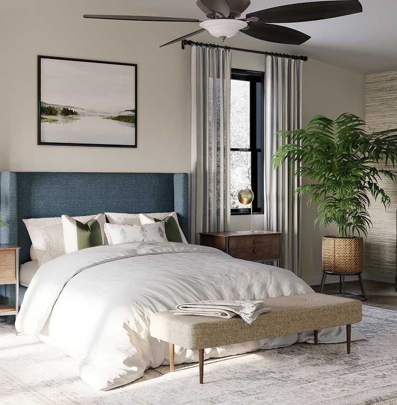 Classic, Coastal, Industrial, Vintage Bedroom Design by Havenly Interior Designer Emily