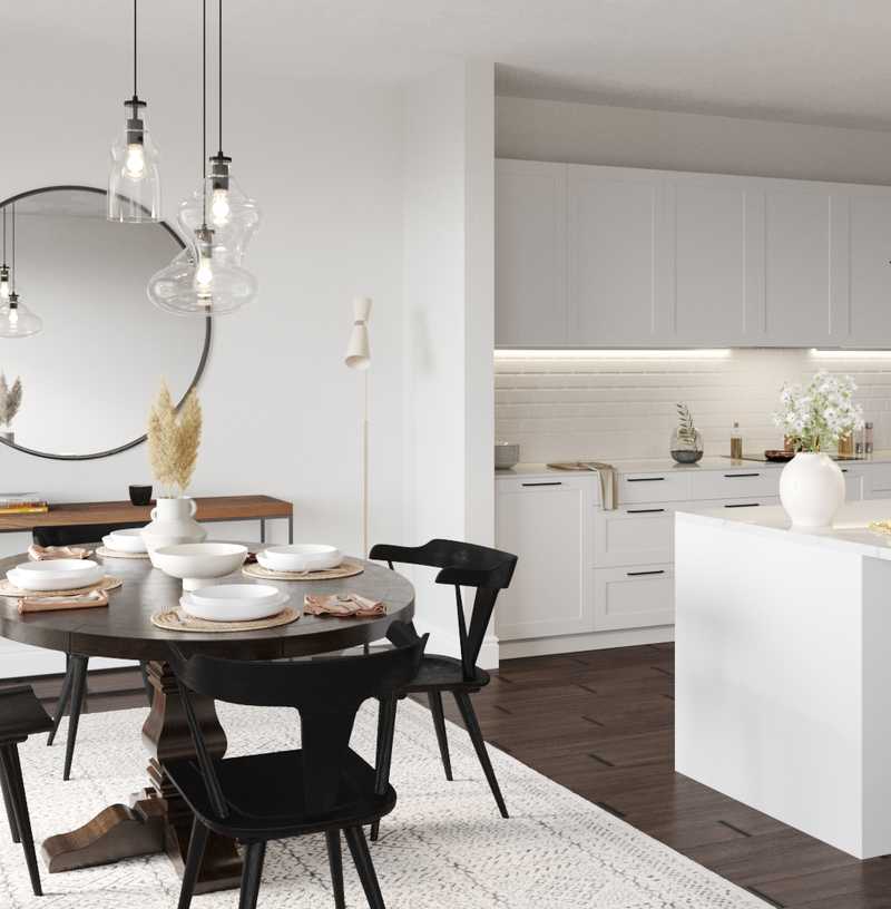 Modern, Minimal, Scandinavian Dining Room Design by Havenly Interior Designer Diana