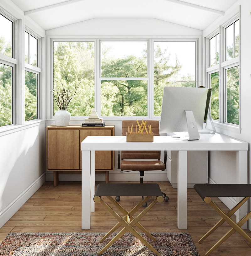 Contemporary, Modern, Classic Office Design by Havenly Interior Designer Stacy