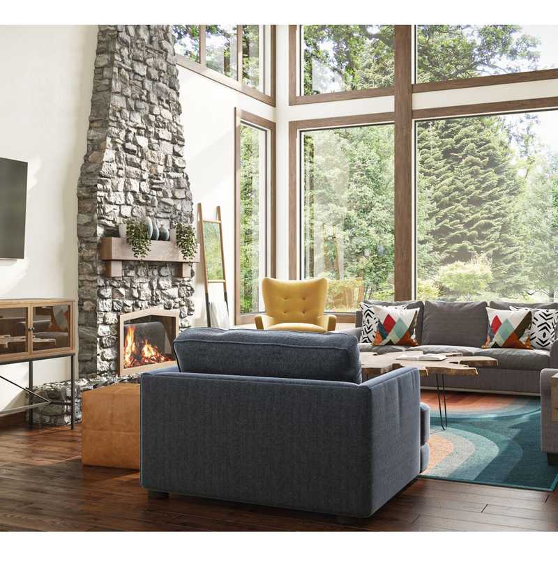 Modern, Industrial Living Room Design by Havenly Interior Designer Alycia