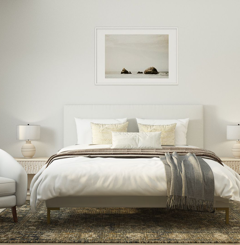 Contemporary, Rustic, Transitional, Minimal Bedroom Design by Havenly Interior Designer Daniela