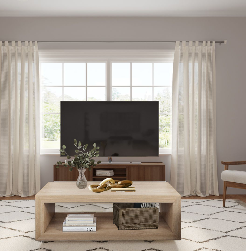 Contemporary, Farmhouse, Transitional Living Room Design by Havenly Interior Designer Daniela