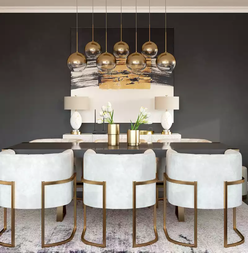 Modern, Glam Dining Room Design by Havenly Interior Designer Stacy