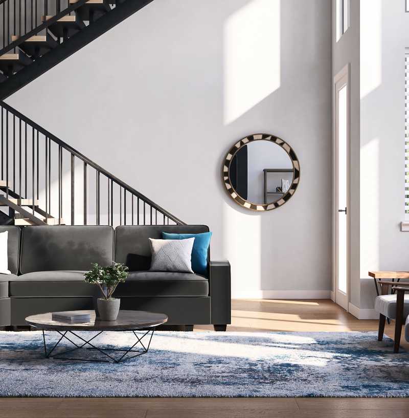 Modern, Minimal Living Room Design by Havenly Interior Designer Faith