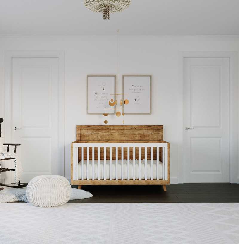 Modern, Bohemian Nursery Design by Havenly Interior Designer Astrid