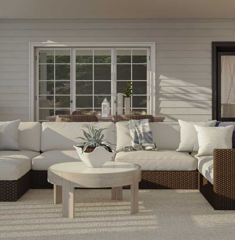 Coastal Outdoor Space Design by Havenly Interior Designer Elizabeth