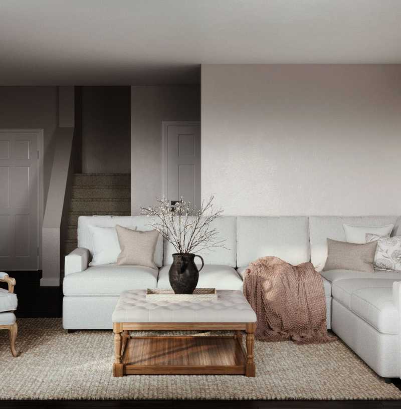 Modern, Classic, Traditional, Farmhouse, Rustic, Country, Preppy Living Room Design by Havenly Interior Designer Nicole