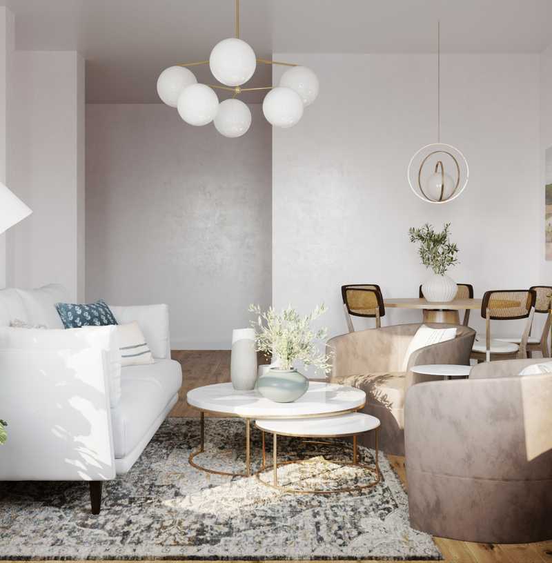 Bohemian Living Room Design by Havenly Interior Designer Chanel