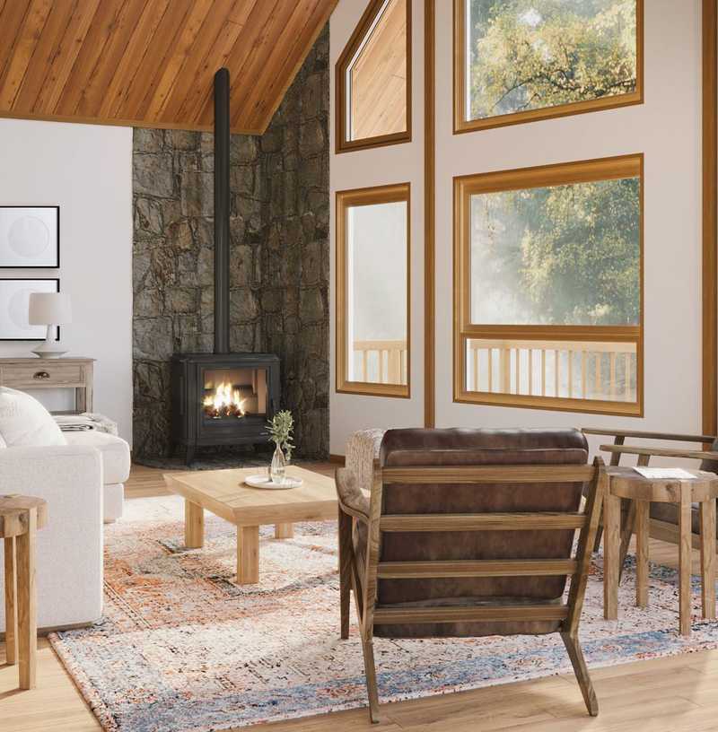 Contemporary, Rustic, Transitional, Minimal Living Room Design by Havenly Interior Designer Astrid