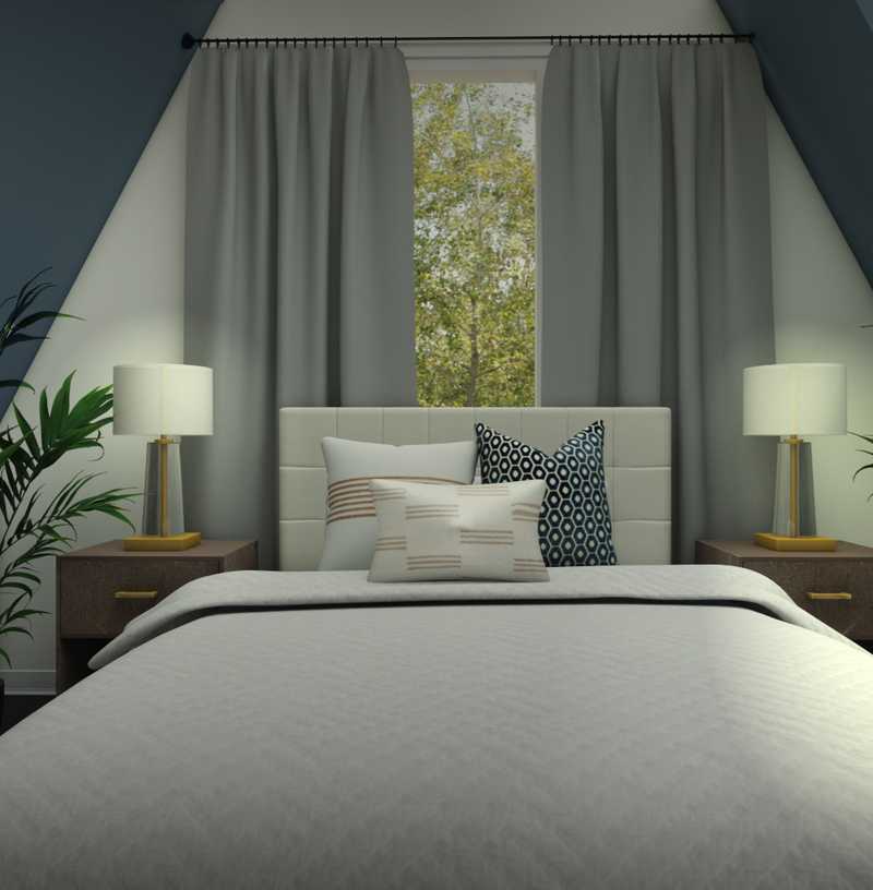Modern, Midcentury Modern, Scandinavian Bedroom Design by Havenly Interior Designer Ridaa