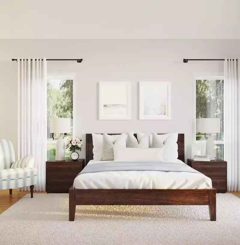 Classic, Coastal, Farmhouse, Transitional Bedroom Design by Havenly Interior Designer Lisa