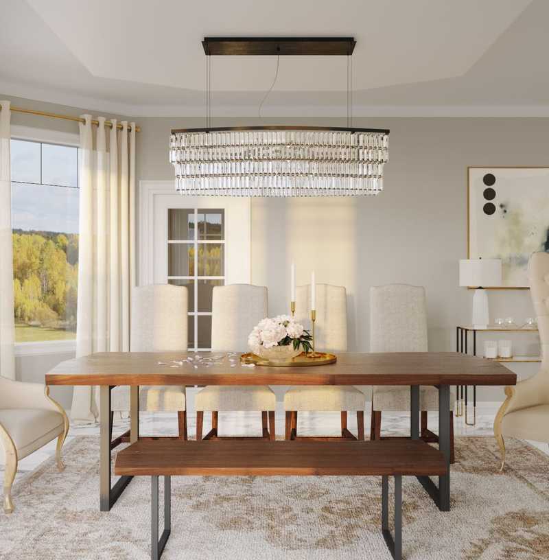 Contemporary, Modern Dining Room Design by Havenly Interior Designer Athina