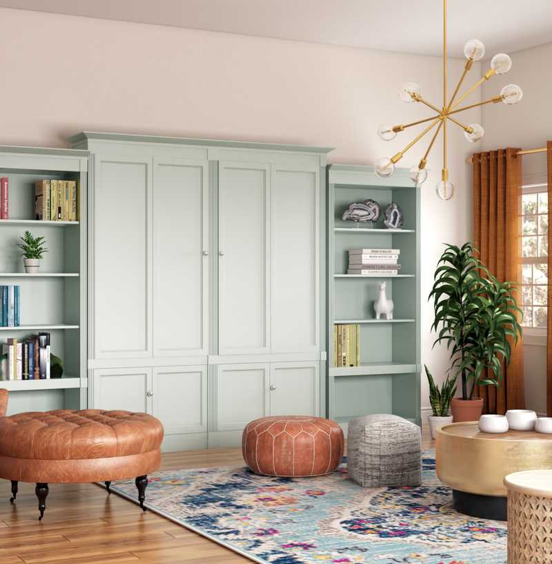 Eclectic, Bohemian Living Room Design by Havenly Interior Designer Kelly