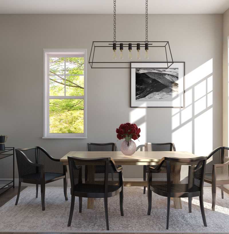 Modern, Farmhouse Dining Room Design by Havenly Interior Designer Mariel